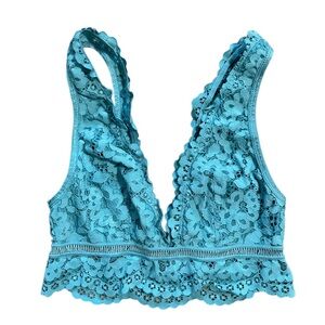 Victorias Secret Aqua Lace Bralette